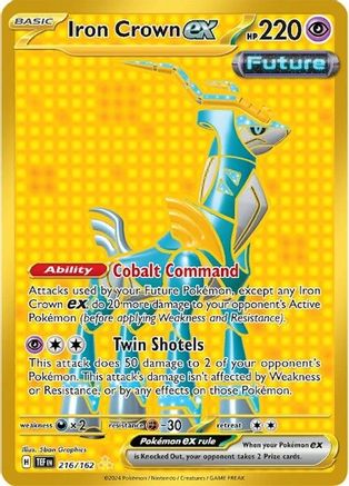 Iron Crown ex (216/162) Holofoil [SV05: Temporal Forces]