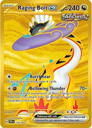 Raging Bolt ex (218/162) Holofoil [SV05: Temporal Forces]