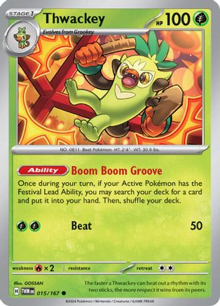 Thwackey (015/167) Reverse Holofoil [SV06: Twilight Masquerade]