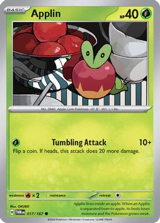 Applin (017/167) Reverse Holofoil [SV06: Twilight Masquerade]