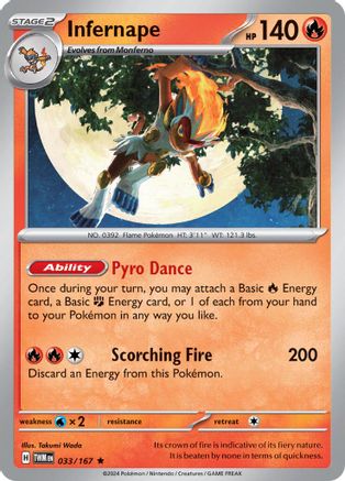 Infernape (033/167) Holofoil [SV06: Twilight Masquerade]