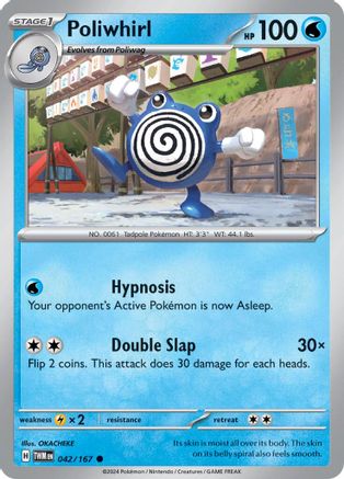Poliwhirl (042/167)  [SV06: Twilight Masquerade]