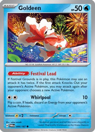Goldeen (044/167) Reverse Holofoil [SV06: Twilight Masquerade]