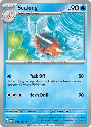 Seaking (045/167) Reverse Holofoil [SV06: Twilight Masquerade]