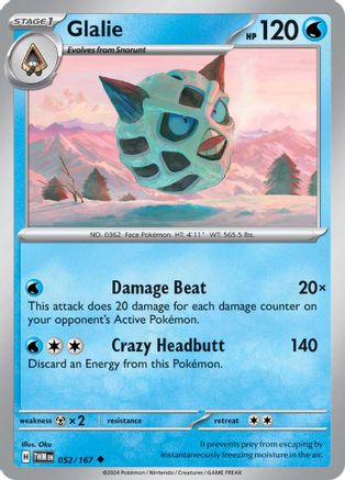 Glalie (052/167)  [SV06: Twilight Masquerade]