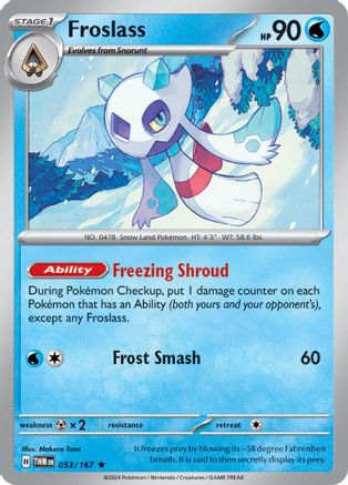 Froslass (053/167) Holofoil [SV06: Twilight Masquerade]
