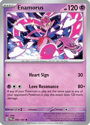 Enamorus (093/167) Reverse Holofoil [SV06: Twilight Masquerade]