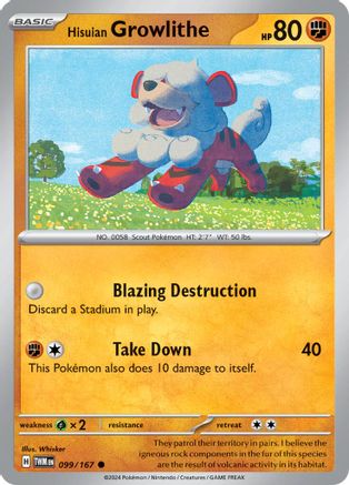 Hisuian Growlithe (099/167)  [SV06: Twilight Masquerade]
