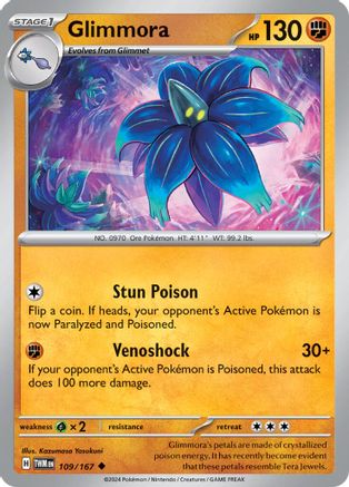 Glimmora (109/167) Reverse Holofoil [SV06: Twilight Masquerade]