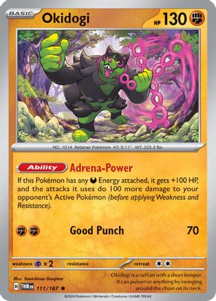 Okidogi (111/167) Reverse Holofoil [SV06: Twilight Masquerade]