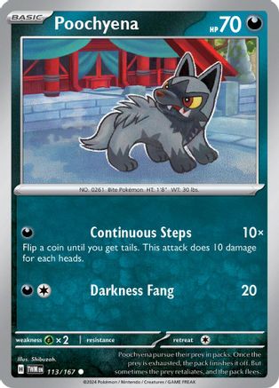 Poochyena (113/167)  [SV06: Twilight Masquerade]