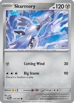Skarmory (119/167)  [SV06: Twilight Masquerade]