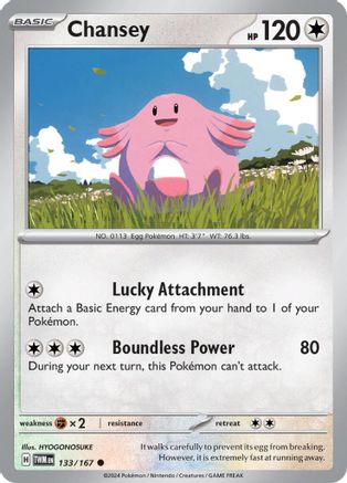 Chansey (133/167) Reverse Holofoil [SV06: Twilight Masquerade]