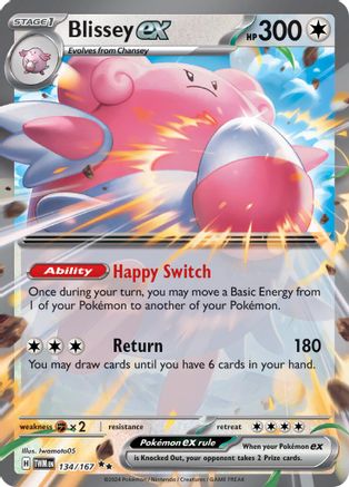 Blissey ex (134/167) Holofoil [SV06: Twilight Masquerade]