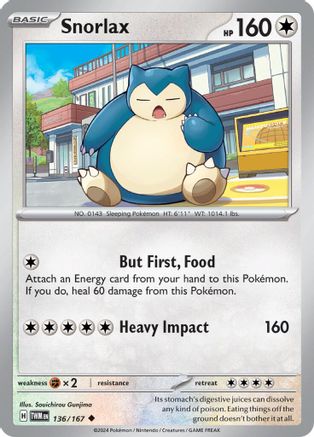 Snorlax (136/167)  [SV06: Twilight Masquerade]