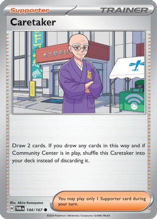 Caretaker (144/167) Reverse Holofoil [SV06: Twilight Masquerade]