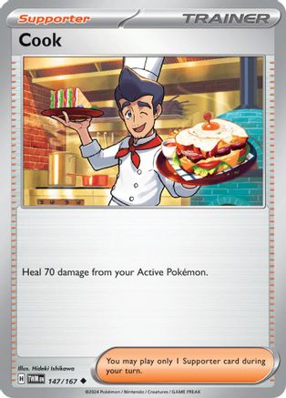 Cook (147/167) Reverse Holofoil [SV06: Twilight Masquerade]