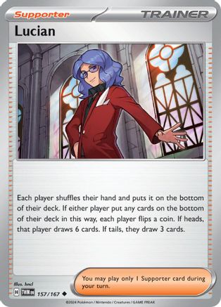 Lucian (157/167) Reverse Holofoil [SV06: Twilight Masquerade]