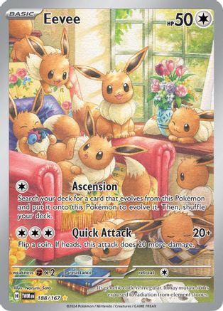 Eevee (188/167) Holofoil [SV06: Twilight Masquerade]