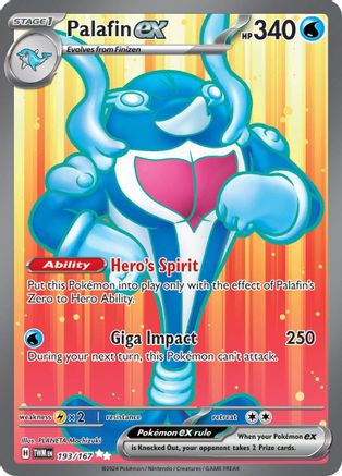 Palafin ex (193/167) Holofoil [SV06: Twilight Masquerade]