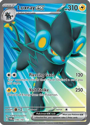 Luxray ex (195/167) Holofoil [SV06: Twilight Masquerade]