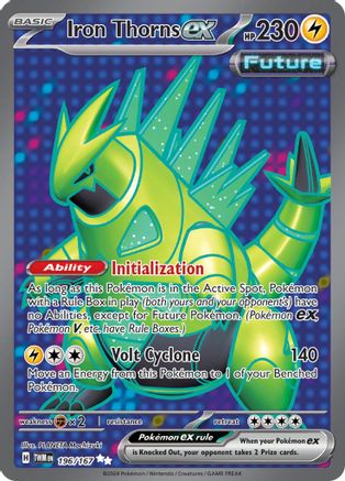Iron Thorns ex (196/167) Holofoil [SV06: Twilight Masquerade]