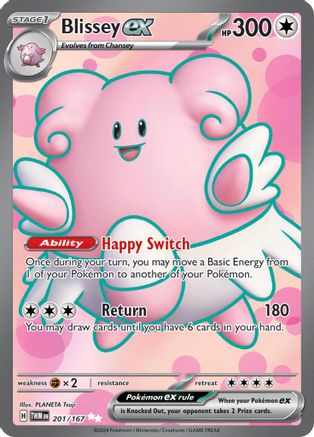 Blissey ex (201/167) Holofoil [SV06: Twilight Masquerade]