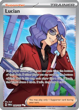 Lucian (208/167) Holofoil [SV06: Twilight Masquerade]