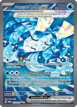 Wellspring Mask Ogerpon ex (213/167) Holofoil [SV06: Twilight Masquerade]