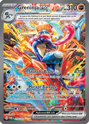 Greninja ex (214/167) Holofoil [SV06: Twilight Masquerade]