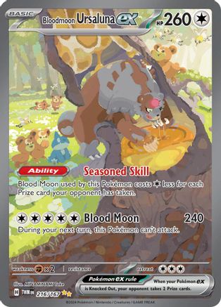 Bloodmoon Ursaluna ex (216/167) Holofoil [SV06: Twilight Masquerade]