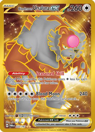 Bloodmoon Ursaluna ex (222/167) Holofoil [SV06: Twilight Masquerade]
