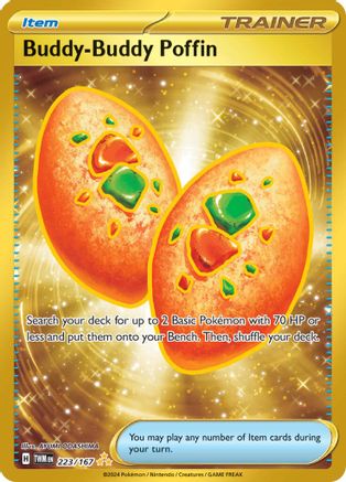Buddy-Buddy Poffin (223/167) Holofoil [SV06: Twilight Masquerade]