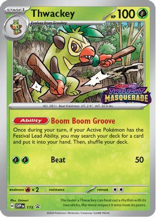 Thwackey (SVP115) Holofoil [SV06: Twilight Masquerade Promo]