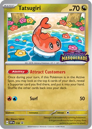 Tatsugiri (SVP118) Holofoil [SV06: Twilight Masquerade Promo]