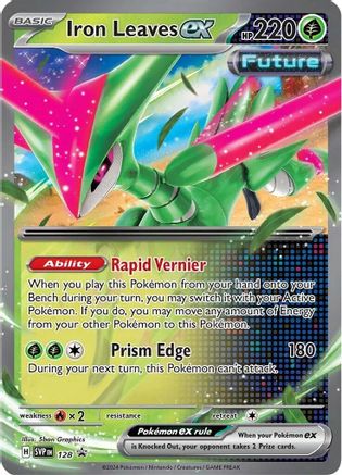 Iron Leaves ex (SVP128) Holofoil [SV05: Temporal Forces Promo]