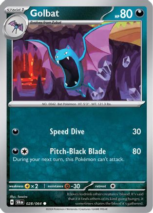 Golbat (028/064) Reverse Holofoil [SV: Shrouded Fable]