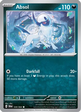 Absol (030/064) Reverse Holofoil [SV: Shrouded Fable]