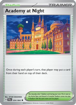 Academy at Night (054/064) Reverse Holofoil [SV: Shrouded Fable]