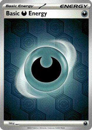 Basic Darkness Energy (Reverse Holofoil) (7) Reverse Holofoil [SV: Shrouded Fable]