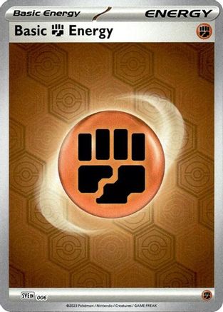 Basic Fighting Energy (6) Reverse Holofoil [SV: Shrouded Fable]