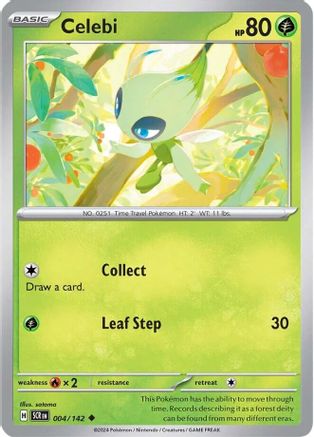 Celebi (4/142) Reverse Holofoil [SV07: Stellar Crown]