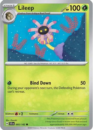 Lileep (5/142) Reverse Holofoil [SV07: Stellar Crown]