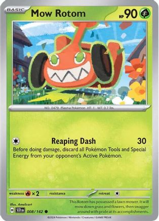 Mow Rotom (8/142) Reverse Holofoil [SV07: Stellar Crown]
