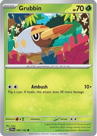 Grubbin (9/142) Reverse Holofoil [SV07: Stellar Crown]