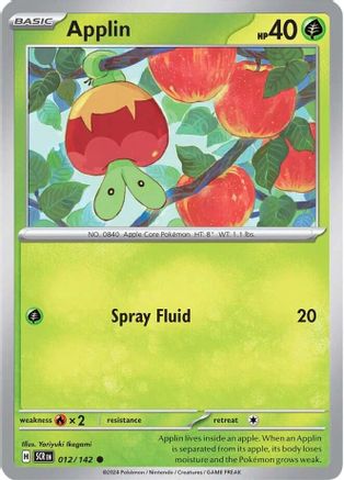 Applin (12/142) Reverse Holofoil [SV07: Stellar Crown]