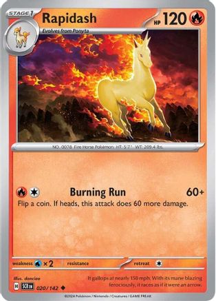 Rapidash (20/142)  [SV07: Stellar Crown]