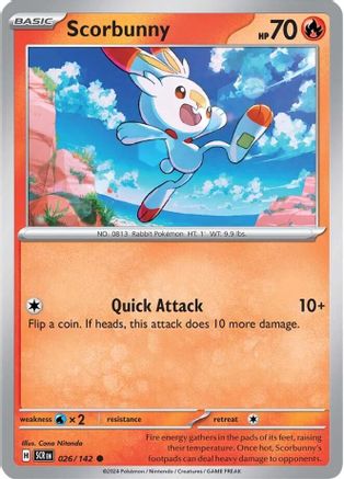 Scorbunny (26/142)  [SV07: Stellar Crown]