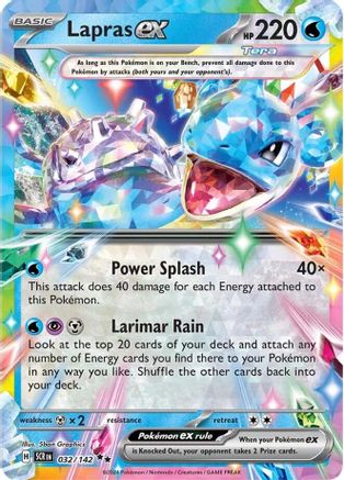 Lapras ex (032/142) Holofoil [SV07: Stellar Crown]