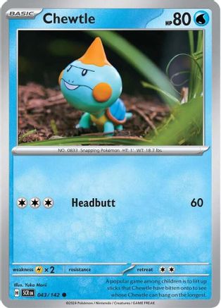 Chewtle (43/142)  [SV07: Stellar Crown]